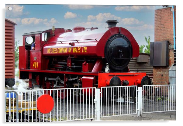 Steam Locomotive No. 401 Thomas Burt (1) Acrylic by Kevin Maughan