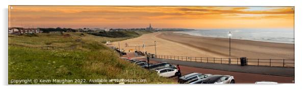 Tynemouth Beach (Panoramic) Acrylic by Kevin Maughan