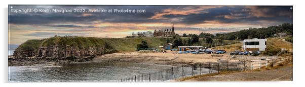 Majestic Tynemouth Sailing Club Panorama Acrylic by Kevin Maughan