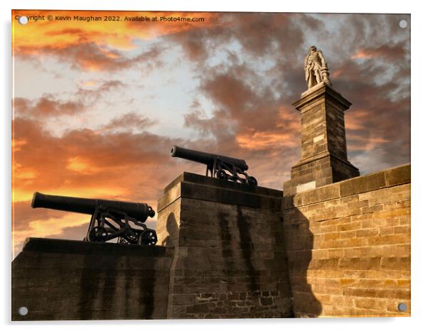 Lord Collingwood Monument Tynemouth Acrylic by Kevin Maughan