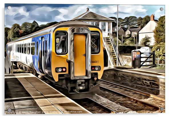 Northern Rail Train (Digital Art 1) Acrylic by Kevin Maughan