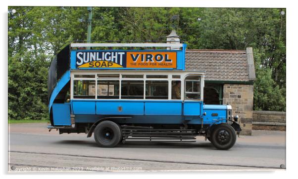 London General B Type Replica Bus Acrylic by Kevin Maughan