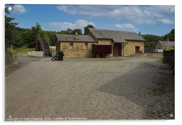 The Coal Yard Beamish Museum  Acrylic by Kevin Maughan