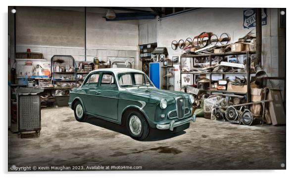 Vintage Wolseley 1500: Reviving Nostalgia Acrylic by Kevin Maughan