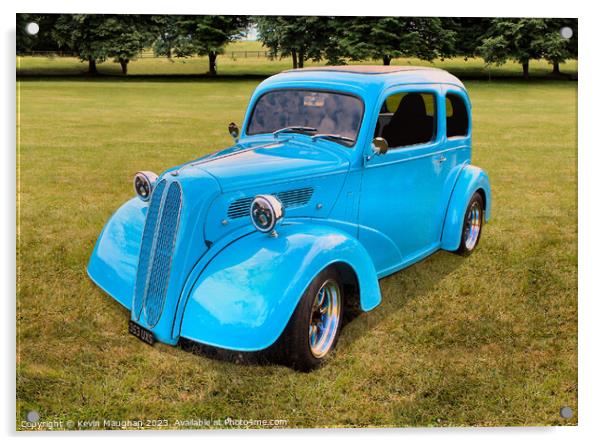 Ford Pop Hot Rod Blue Acrylic by Kevin Maughan