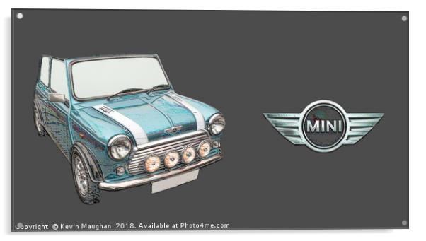Rover Mini 1998 Acrylic by Kevin Maughan