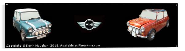 Classic Mini's Panoramic  Acrylic by Kevin Maughan