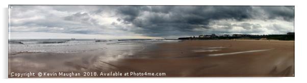 Majestic Beauty of Tynemouth Longsands Acrylic by Kevin Maughan