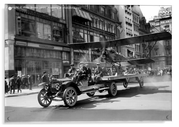 4th of July parade on Fifth Avenue, New York City Acrylic by Philip Brown