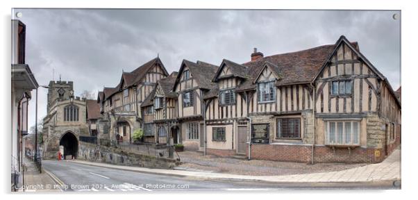 The Old Hospital, Lord Leycester Hospital, Warwick Acrylic by Philip Brown