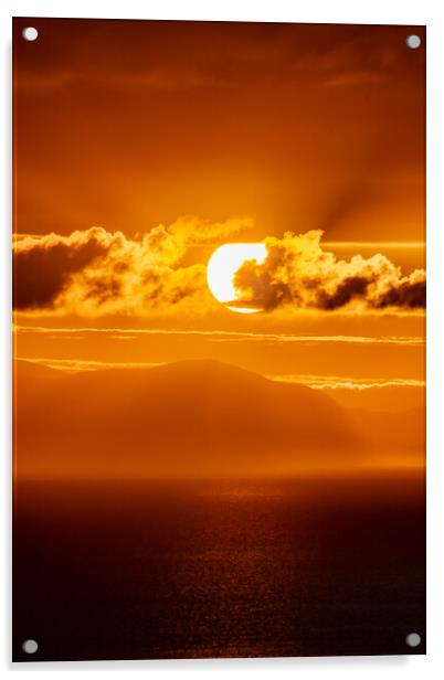Skye sun Acrylic by Duncan Loraine