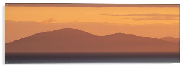 A sunset from Skye Acrylic by Duncan Loraine