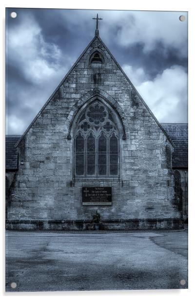 St Johns Church Kirkmuirhill Acrylic by Duncan Loraine