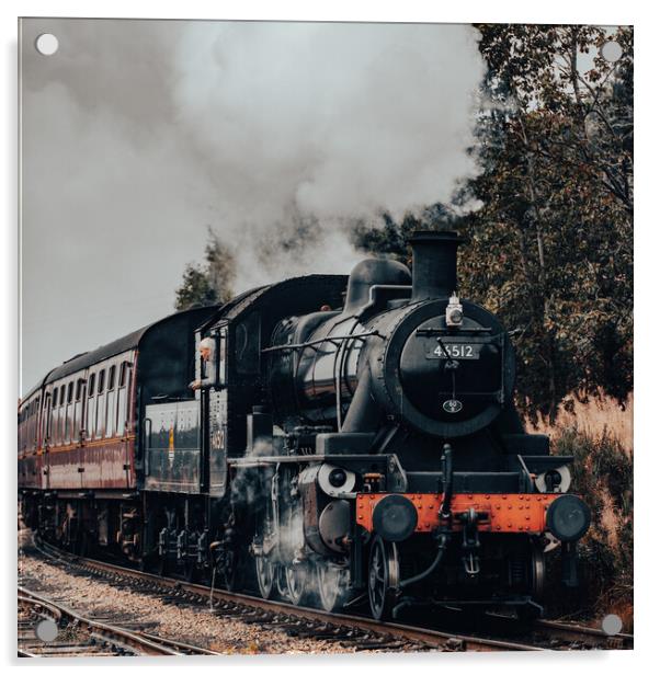 Speyside Locomotive Train Acrylic by Duncan Loraine