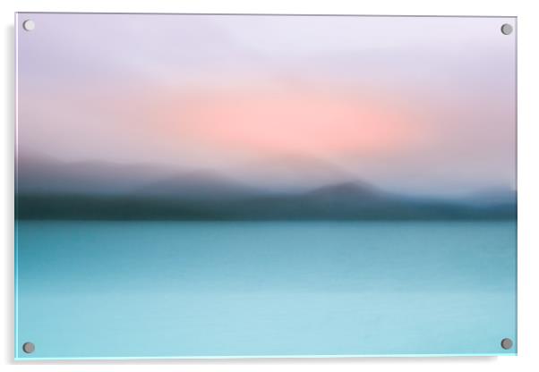 Serene Loch Morlich Acrylic by Duncan Loraine