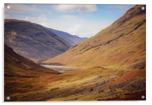 Outdoor mountain Glencoe Acrylic by Duncan Loraine