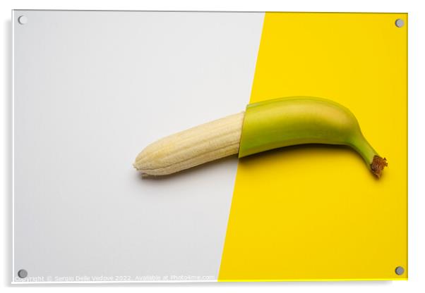 banana peeled Acrylic by Sergio Delle Vedove
