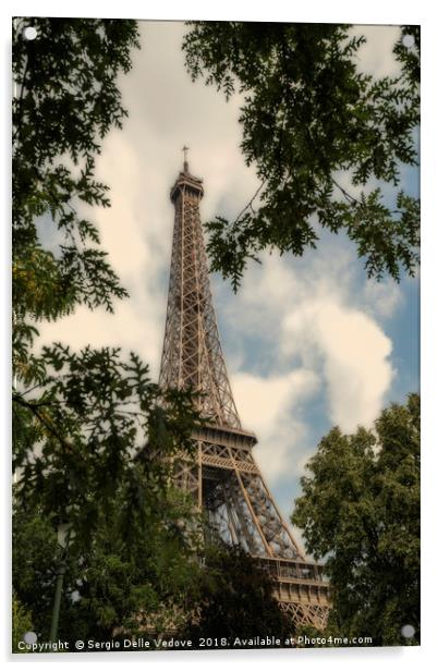 Eiffel tower in Paris Acrylic by Sergio Delle Vedove