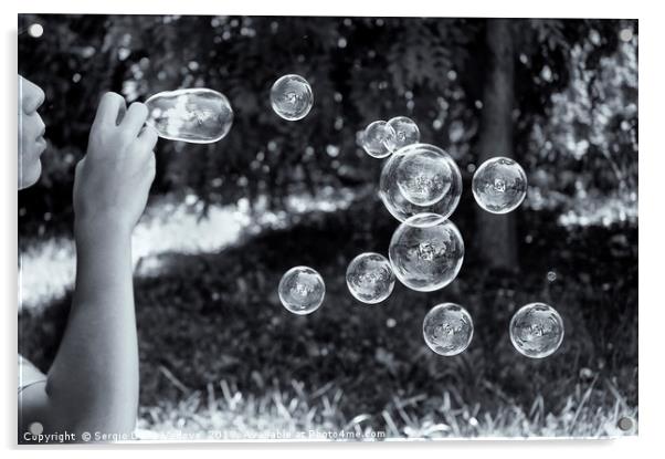 Soap bubbles Acrylic by Sergio Delle Vedove