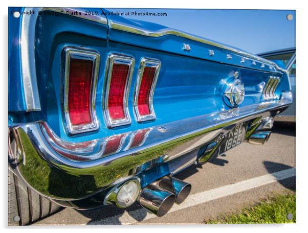 Ford Mustang Acrylic by Stuart C Clarke