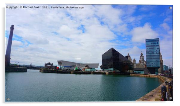 Albert Docks Acrylic by Rachael Smith