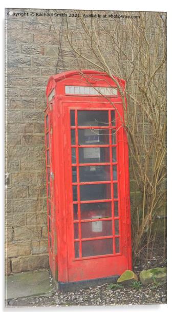 telephone box Acrylic by Rachael Smith