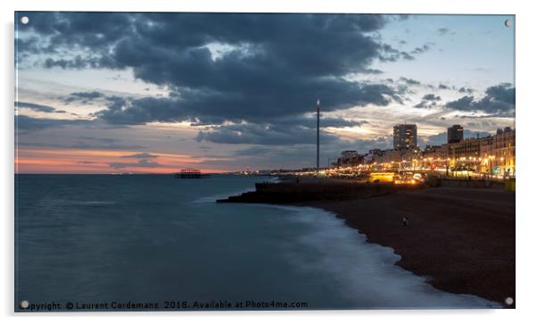 Brighton Seafront Acrylic by Laurent Cordemans