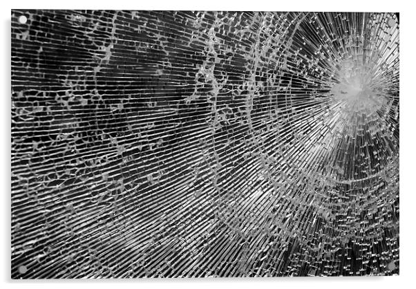 Broken glass window Acrylic by Lisa Shotton