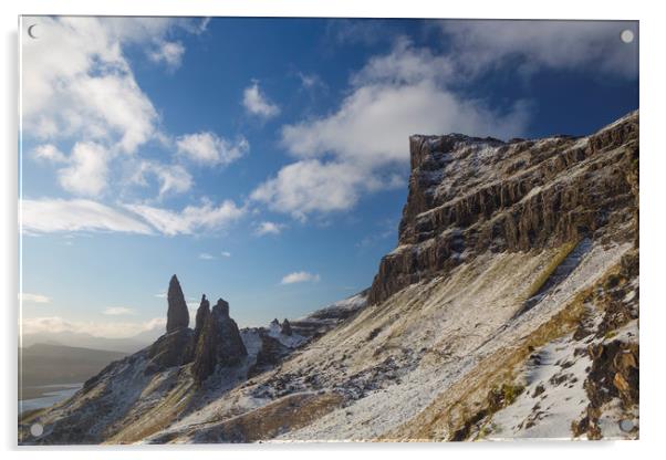 The Old Man of the Storr Acrylic by Robert McCristall
