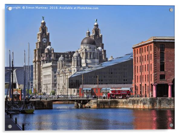 Liverpool: From Dock to Pier Acrylic by Simon Martinez