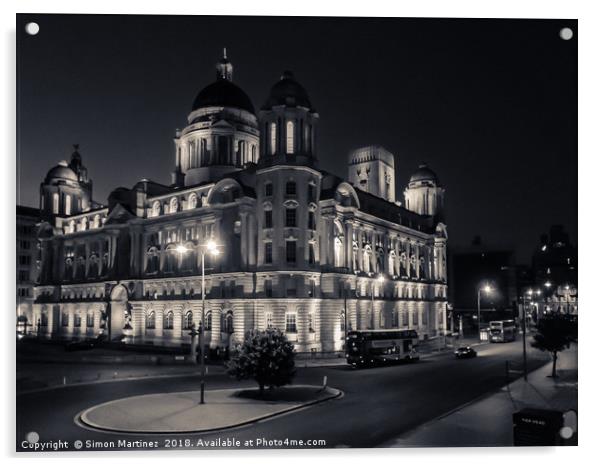 The Port of Liverpool Building, Liverpool (UK) Acrylic by Simon Martinez