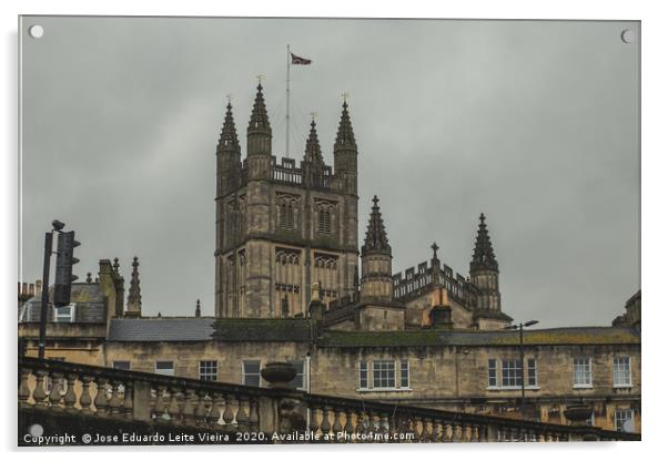 Bath Abbey Acrylic by Eduardo Vieira