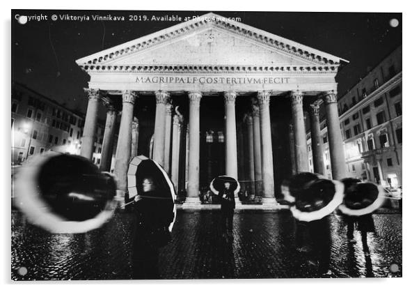 Ghosts of the Pantheon Acrylic by Viktoryia Vinnikava