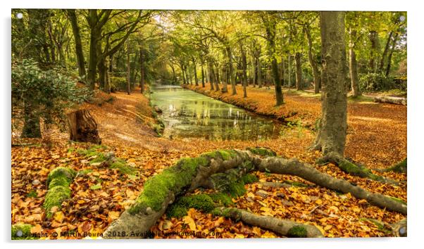 An Autumn landscape scene Acrylic by Martin Bowra