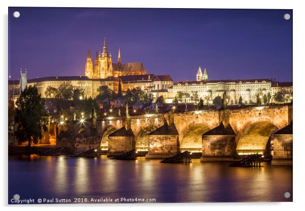 Essence of Prague Acrylic by Paul Sutton