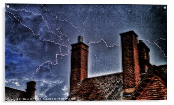Lightning Strikes Acrylic by Steve WP