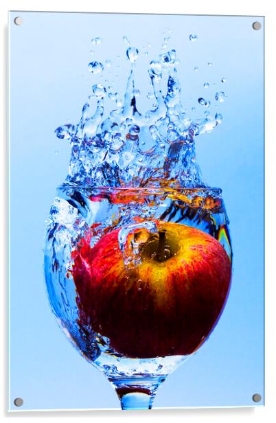Cider Apple Splash Acrylic by George de Putron