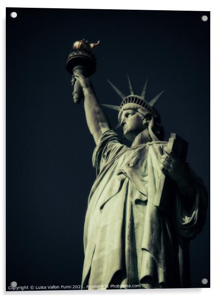  Statue of Liberty Acrylic by Luisa Vallon Fumi
