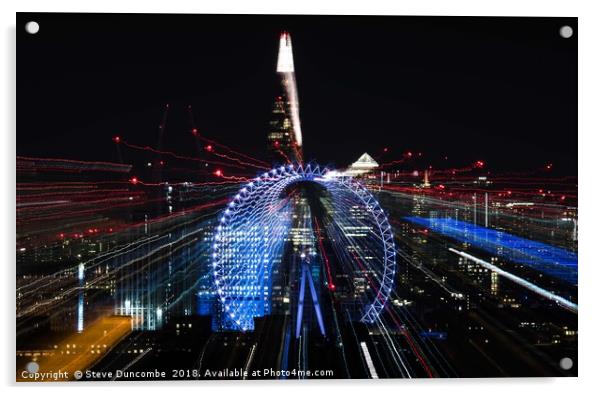 London Eye vortex! Acrylic by WATCHANDSHOOT 