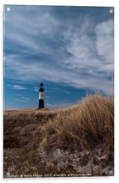Cape Pembrooke Lighthouse - Falkland Islands. Acrylic by Steve Bishop