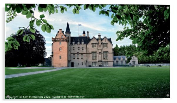 Majestic Brodie Castle  Acrylic by Tom McPherson