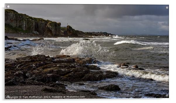 Ocean's Rugged Beauty Acrylic by Tom McPherson