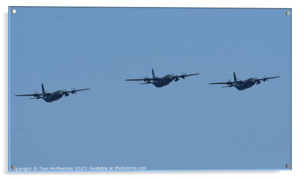 Hercules Final Flypast RAF Lossiemouth Acrylic by Tom McPherson