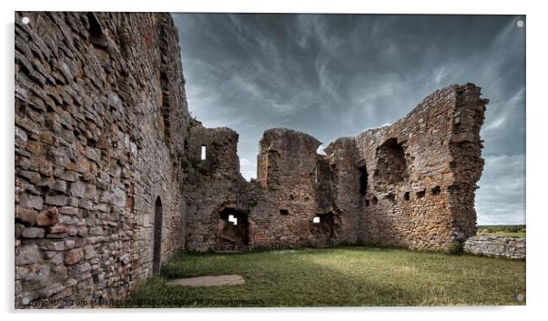 The Enchanted Interior of Duffus Castle Acrylic by Tom McPherson