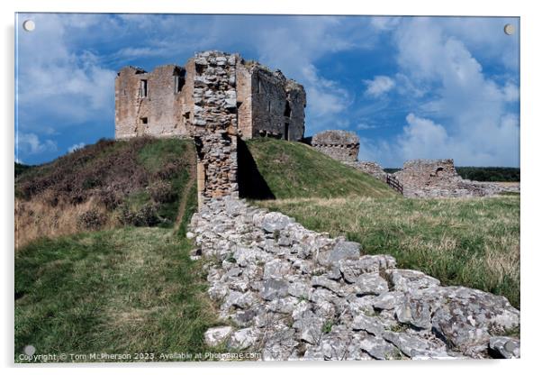 Serene Ruins of Duffus Castle Acrylic by Tom McPherson