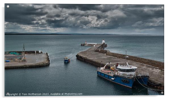 "The Enchanting Charms of Burghead Harbour" Acrylic by Tom McPherson