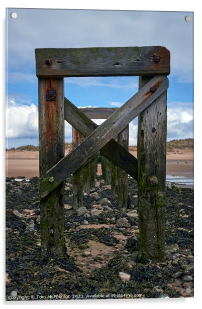 The Legacy of Lossiemouth Bridge Acrylic by Tom McPherson