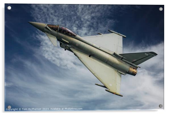 Agile Powerhouse: The Typhoon FGR.Mk 4 Acrylic by Tom McPherson