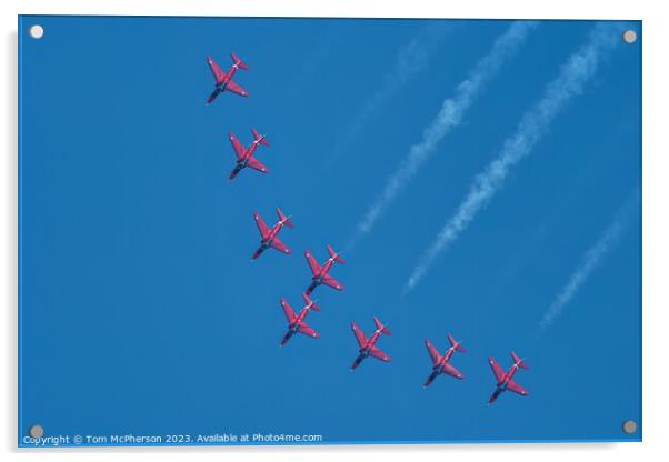 'Aero-Dance of the Red Arrows' Acrylic by Tom McPherson