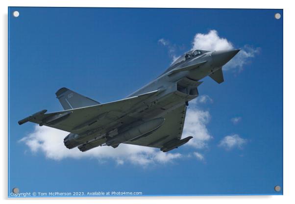 'Agile Powerhouse: The FGR.Mk 4 Typhoon' Acrylic by Tom McPherson